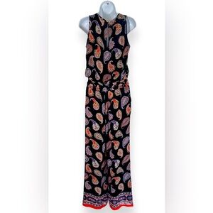 Pristine Condition Tory Burch Paisley Print Silk Jumpsuit!